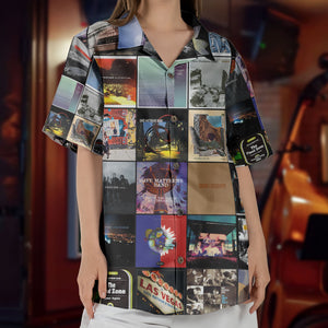 Dave Matthews Band Hawaiian Shirt – Album Cover Collage Jam Band Summer Button Up