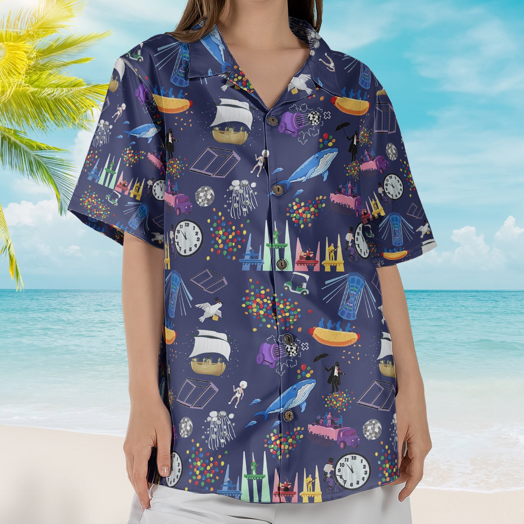 Phish Band NYE Gag It's Ice Cream Hawaiian Shirt – Retro Music Inspired Concert Vacation Aloha Shirt
