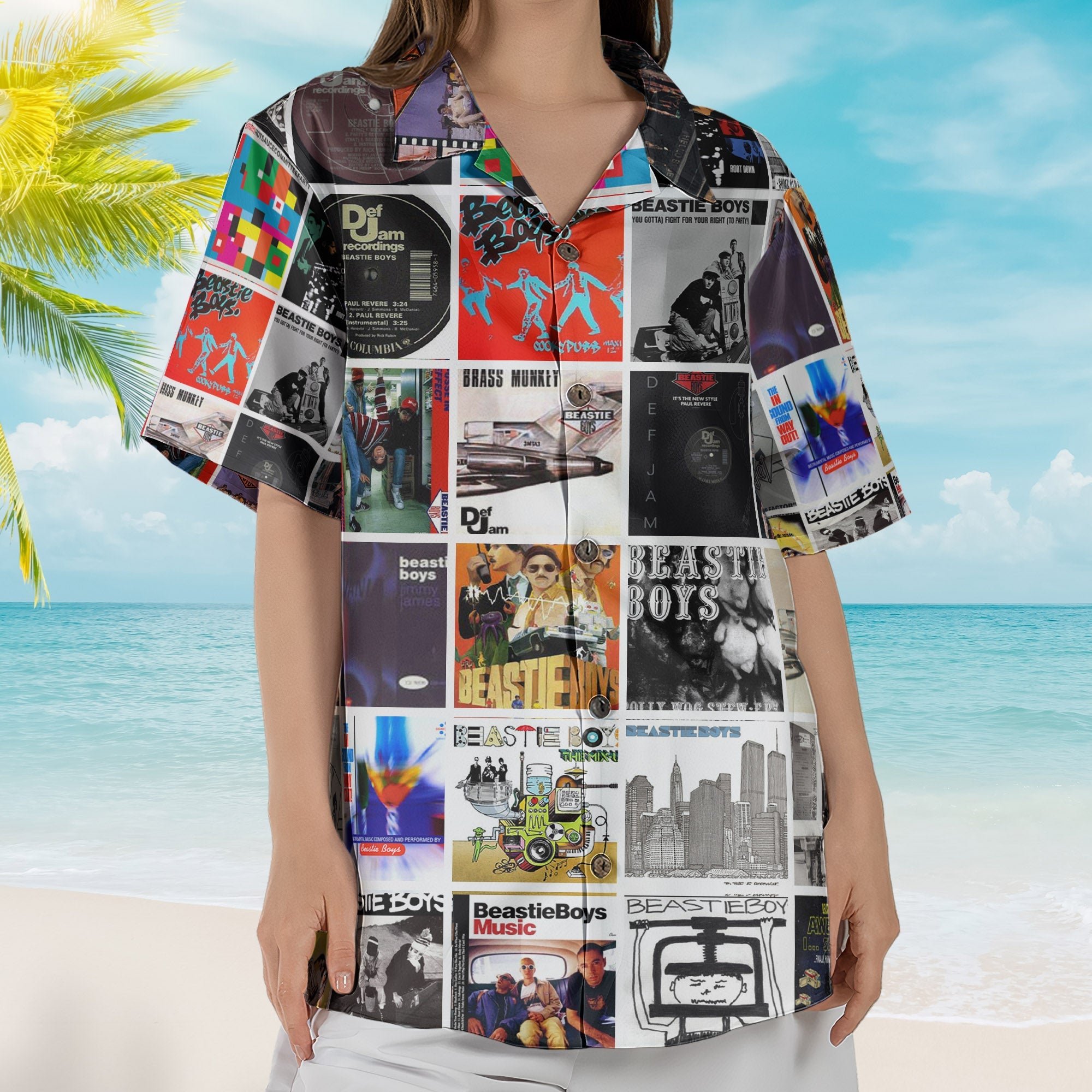 Beastie Boys Hawaiian Shirt – Iconic Album Collage Hip-Hop Style