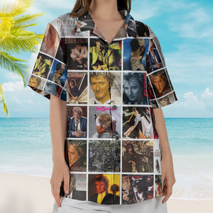 Rod Stewart Album Collage Hawaiian Shirt – Pop Rock Music Fan Shirt