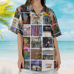 Allman Brothers Band Album Collage Hawaiian Shirt – Rock Music Band Fan Shirt