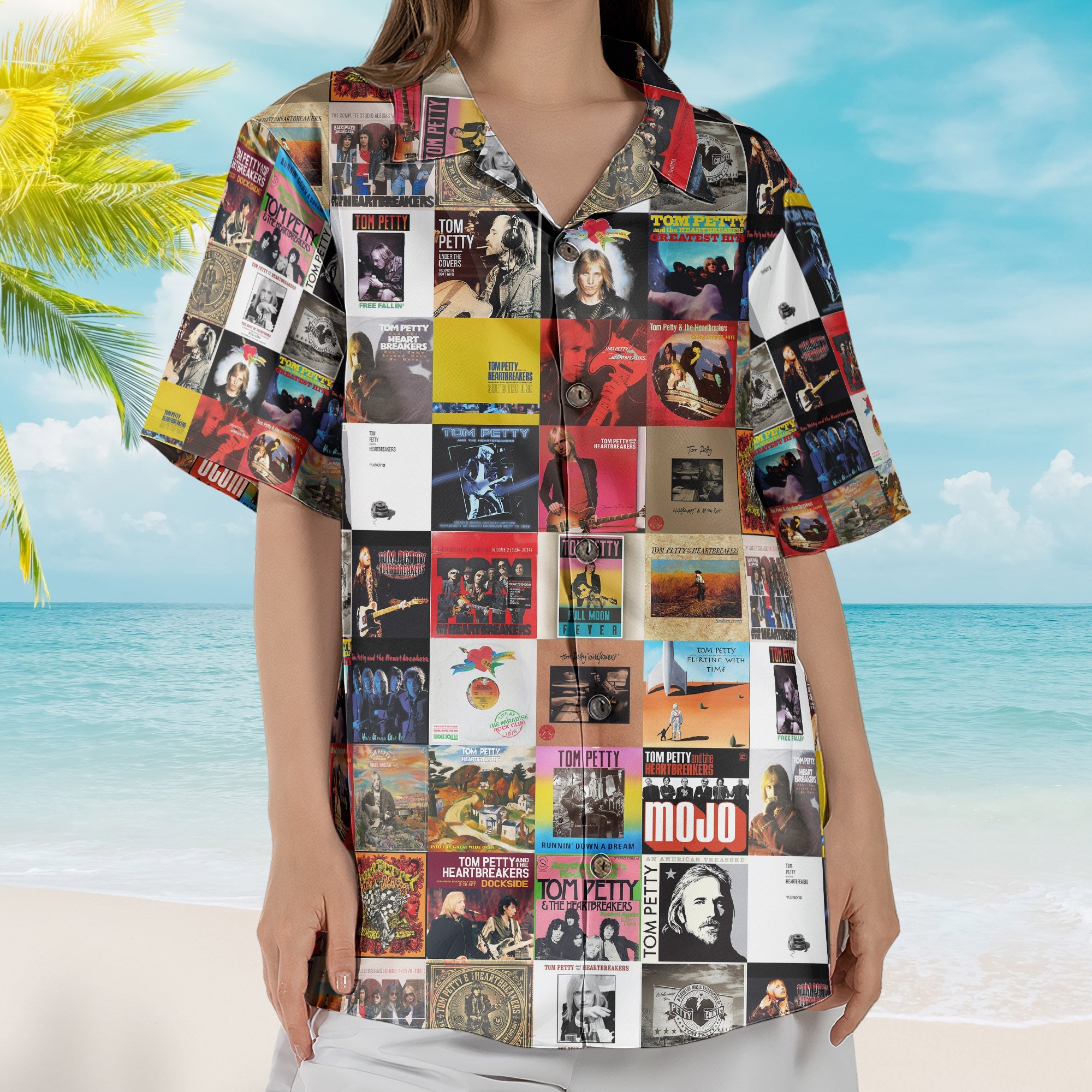 Tom Petty And The Heartbreakers Hawaiian Shirt - Unisex Retro Music Album Art Inspired Unisex Shirt