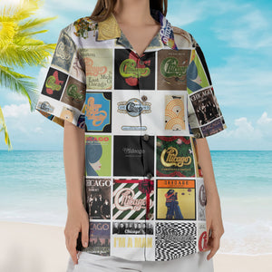 Chicago Album Collage Hawaiian Shirt – Rock Music Band Fan Shirt