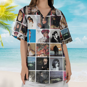 Barbra Streisand Album Collage Hawaiian Shirt – Pop Music Fan Shirt