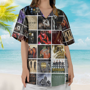 Creed Album Collage Hawaiian Shirt – Rock Music Band Fan Shirt