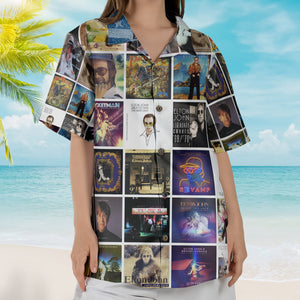 Elton John Album Collage Hawaiian Shirt – Rock Pop Music Fan Shirt
