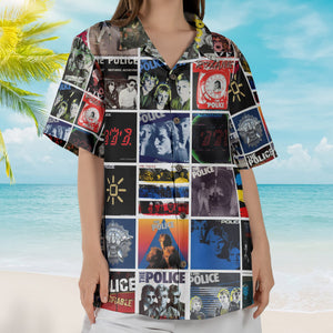 The Police Album Collage Hawaiian Shirt – Rock Music Band Fan Shirt