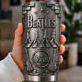The Beatles 3D Printed Stainless Steel Tumbler Abbey Road Travel Mug Double Wall Vacuum Insulated Cup